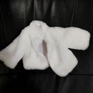 Tollytots Used Doll Faux Fur Jacket - Excellent Conidition, Like New